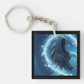 Keychain Bald Eagle Heart - Romantic Couple's Love (Voorkant)