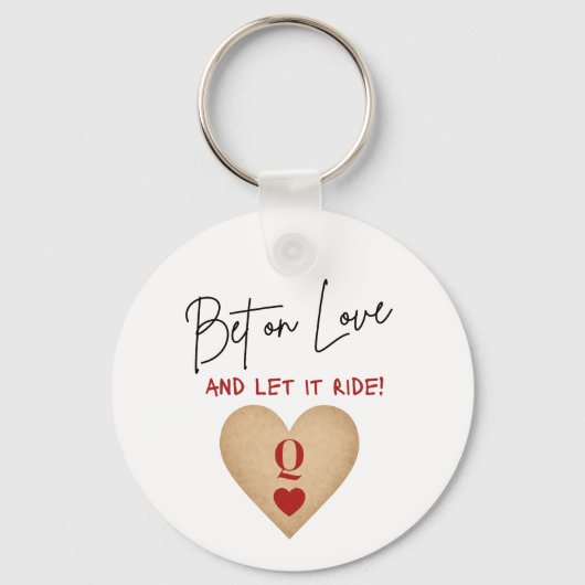 Keychain - Bet on Love, Casino Bachelorette (Voorkant)