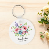 Keychain for bridesmaids, Gift for bride, floral