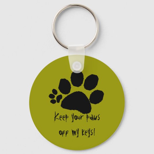 Keychain - Keep your paws off ... (Voorkant)