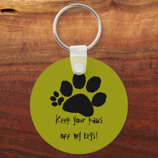 Keychain - Keep your paws off ... (Voorkant)