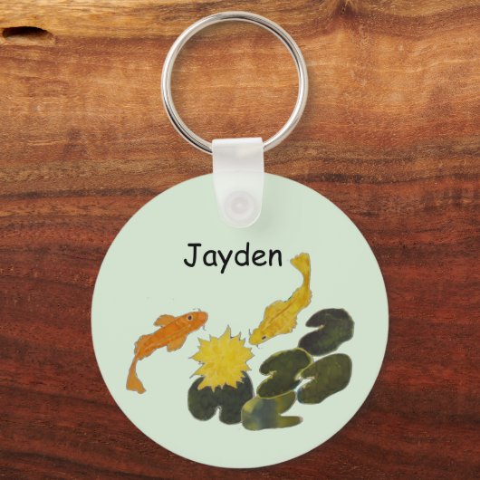 Keychain - Koi and Lily Pads (Voorkant)