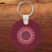 Keychain mandala art  (Achterkant)