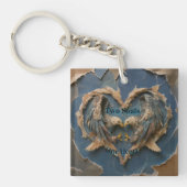 Keychain Paper Cut Eagle Two Souls One Heart (voorkant)