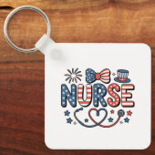 Keychain-Patriotic 4th of July Sleutelhanger (Voorkant)