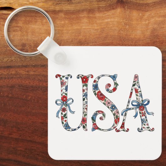   Keychain Patriotic US 250th Anniversary Keychain (Voorkant)