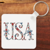   Keychain Patriotic US 250th Anniversary Keychain (Achterkant)