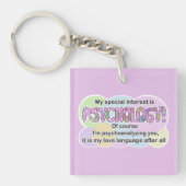 Keychain Psychology Love Language (ADHD, Autistic) (voorkant)