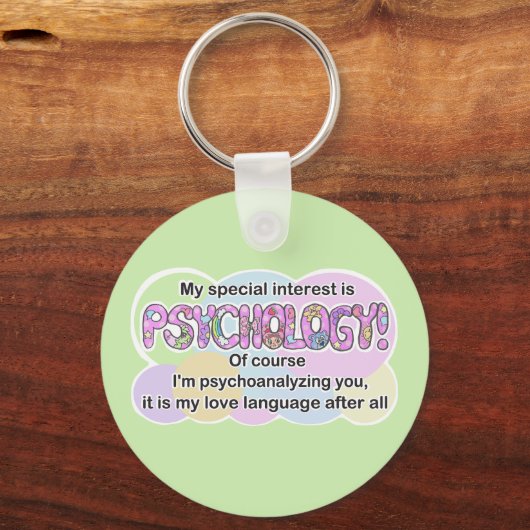 Keychain Psychology Love Language (ADHD, Autistic) (Achterkant)
