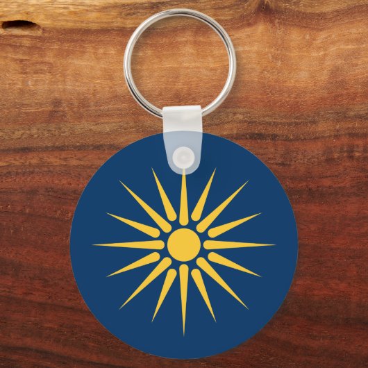 Keychain with Flag of Macedonia, Greece (Achterkant)