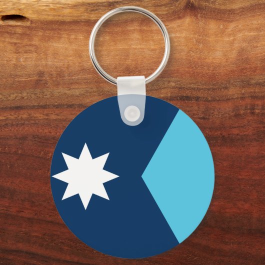 Keychain with Flag of Minnesota, USA (Achterkant)