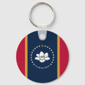 Keychain with Flag of Mississippi (Voorkant)