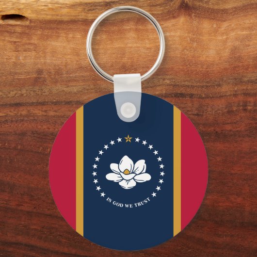 Keychain with Flag of Mississippi (Voorkant)