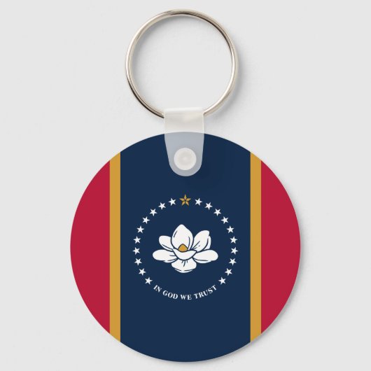 Keychain with Flag of Mississippi (Achterkant)