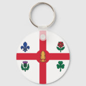 Keychain with Flag of Montreal, Canada (Achterkant)