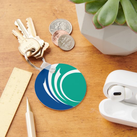 Keychain with Flag of Ottawa, Canada (Bureau)