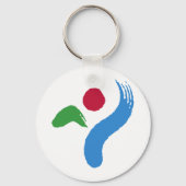 Keychain with Flag of Seoul, South Korea (Voorkant)