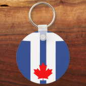 Keychain with Flag of Toronto, Canada (Achterkant)