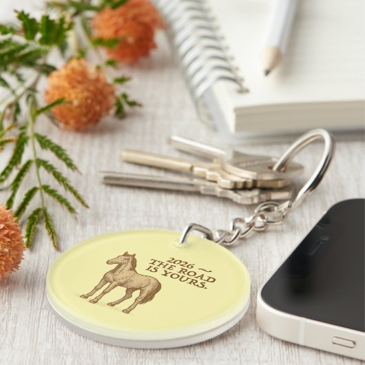 Keychain with horse (Voorkant Rechts)