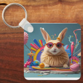 keychain with rabbit and dog (Voorkant)