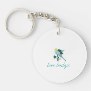Keychaint Love Budgie Sleutelhanger