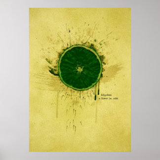 KEYCHEE een limoen in zijde Poster