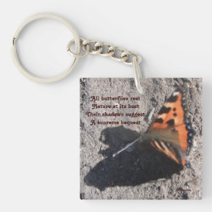 Keychian alle Butterflies Rest Poem door Ladee Bas Sleutelhanger