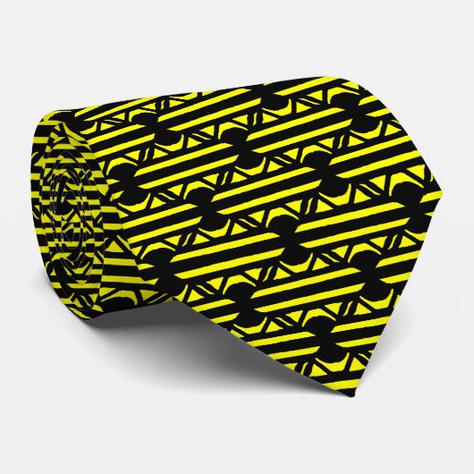 Keyhole Effect - Yellow Stropdas (Opgerold)
