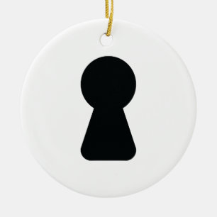 KEYHOLE KERAMISCH ORNAMENT