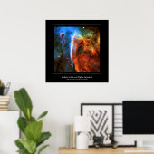 Keyhole Nebula en Digitus Impudicus Poster (Thuiskantoor)