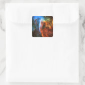Keyhole Nebula en Digitus Impudicus Vierkante Sticker (Tas)