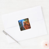 Keyhole Nebula en Digitus Impudicus Vierkante Sticker (Envelop)
