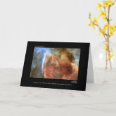 Keyhole Nebula Hubble Telescope Foto Kaart (Gele Bloem)