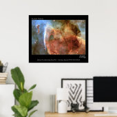 Keyhole Nebula Hubble Telescope Foto Poster (Thuiskantoor)