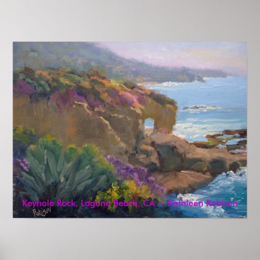 Keyhole Rock, Laguna Beach, CA ~ Kathleen Robison Poster (Voorkant)