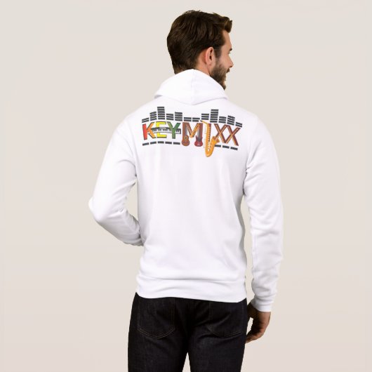 KEYMIXX. Basic T-shirt met donkere kleur (Achterkant volledig)