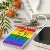 Keyring aanpassen - LGBT-vlag Sleutelhanger (Voorkant Rechts)