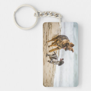 Keyring chain German Shepherd Dog & Cockerspaniel Sleutelhanger