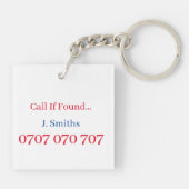 Keyring - Gemaakt in de Verenigde Staten Sleutelhanger (Achterkant)