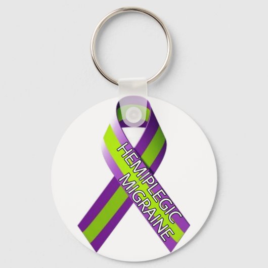 Keyring - Hemiplegische migraine Ribbon Sleutelhanger (Voorkant)