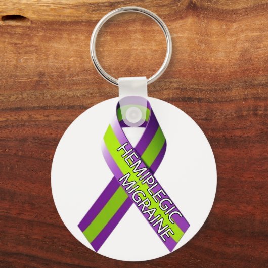 Keyring - Hemiplegische migraine Ribbon Sleutelhanger (Voorkant)