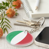 Keyring Italy — Italiaanse vlag Sleutelhanger (Voorkant Rechts)