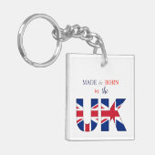 Keyring - Made & Born in het Verenigd Koninkrijk Sleutelhanger (Voorkant Links)