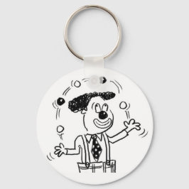 Keyring met een Illustratie van de Juggler Jugglin Sleutelhanger