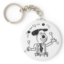Keyring met een Illustratie van de Juggler Jugglin