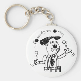 Keyring met een Illustratie van de Juggler Jugglin Sleutelhanger