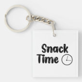 Keyring ontwerp met snacktijd sleutelhanger (voorkant)