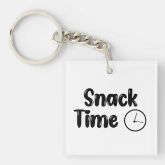 Keyring ontwerp met snacktijd sleutelhanger