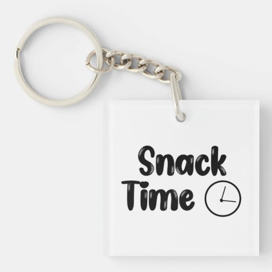 Keyring ontwerp met snacktijd sleutelhanger (voorkant)