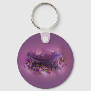 Keyring - Paarse airys doezelaar Sleutelhanger